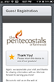 Screenshot of Smartphone customizable Thank You